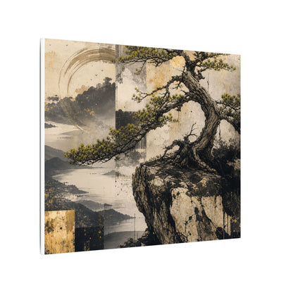 Golden Hour Pine Tree Canvas Art - Japandi Datsuzoku