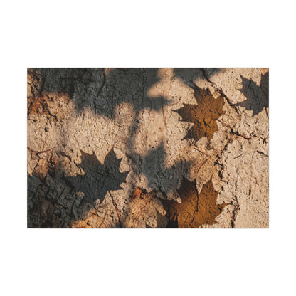 Cozy Shadow Play Canvas Art - Texture Japandi Art Print