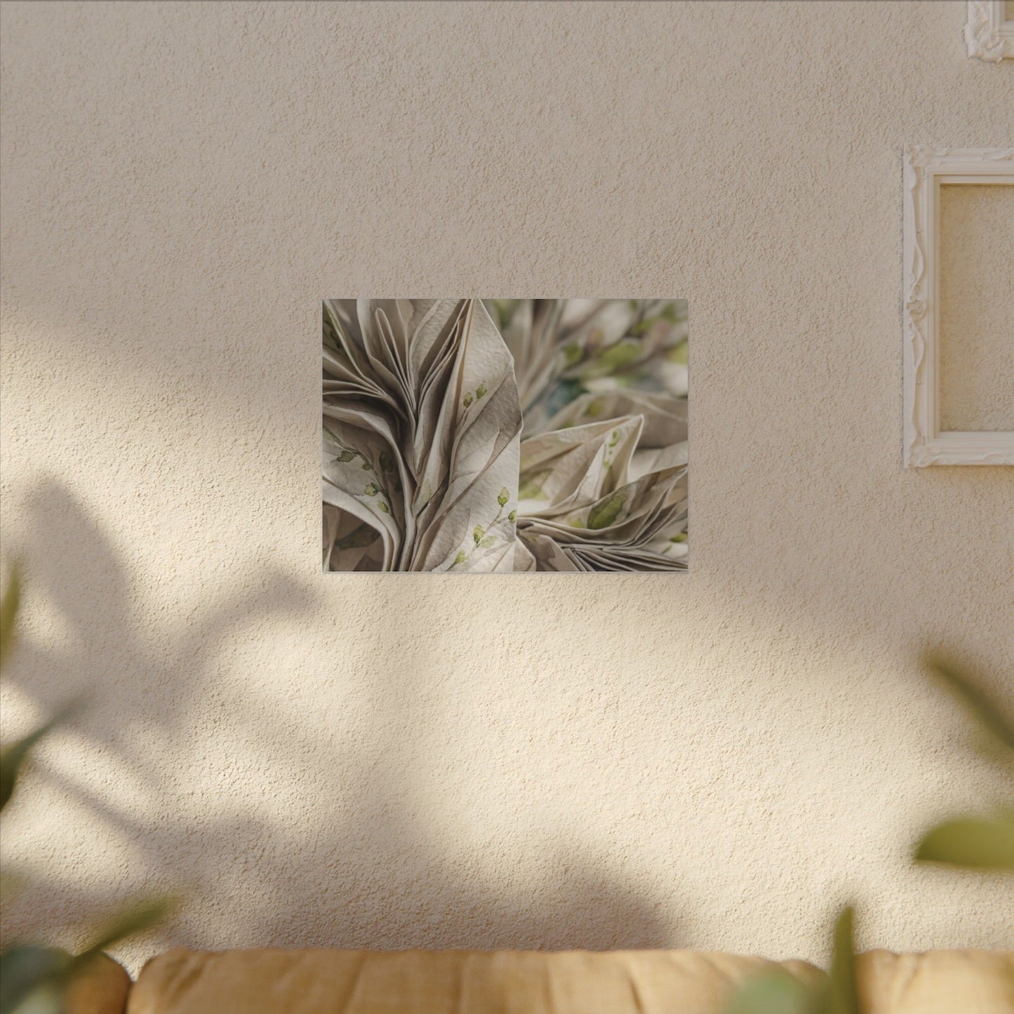 Fukinsei Paper Fold Canvas Art - Japandi Watercolor