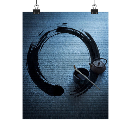 Peaceful Tea Ceremony Wall Art Print - Enso Zen