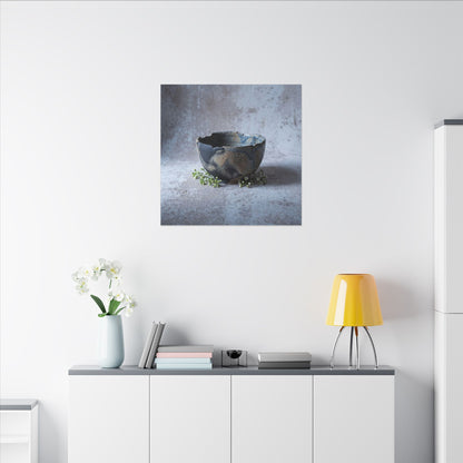 Ceramic Bowl Spring Canvas Art | Japandi Warm Design