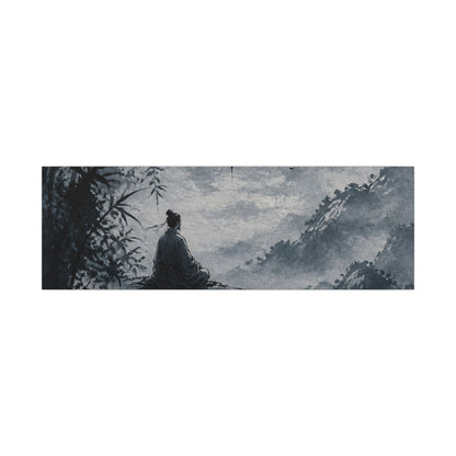 Ink Brushstroke Sumi E Canvas Art | Serene Zen Art