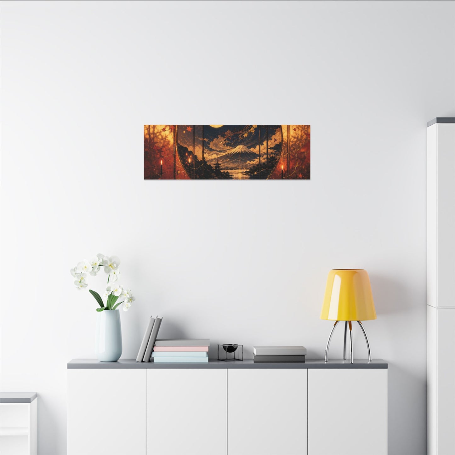 Beautiful Shoji Screen Canvas Art - Gold Vein Kintsugi