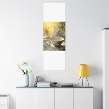 Cozy Ceramic Bowl Canvas Art - Watercolor Japandi