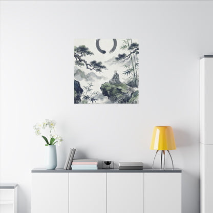 Zen Sumi-e Canvas Art