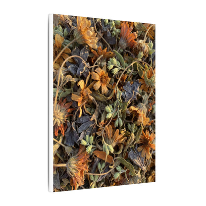 Spring Dried Flowers Japanese Pattern Canvas Art | Warm Decor