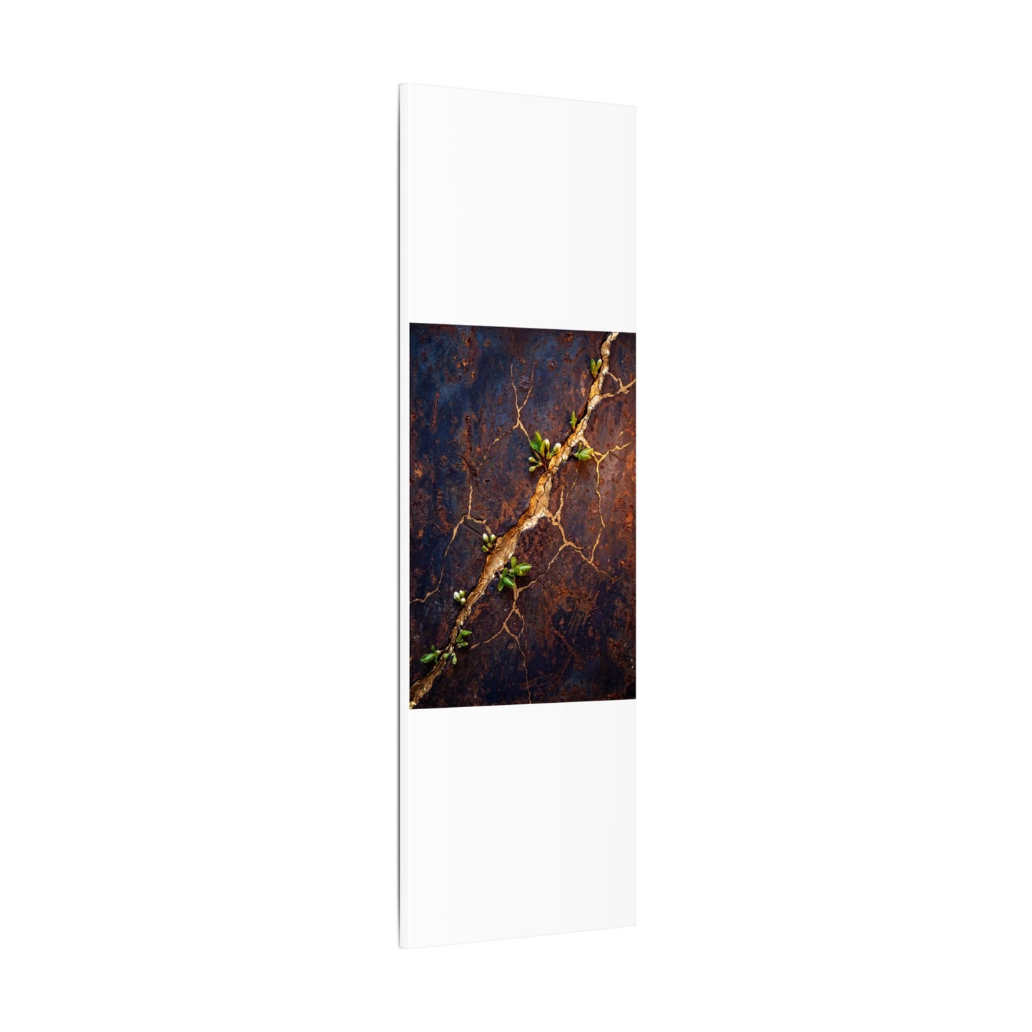 Rust Patina Spring Canvas Art | Kintsugi Resilient Design