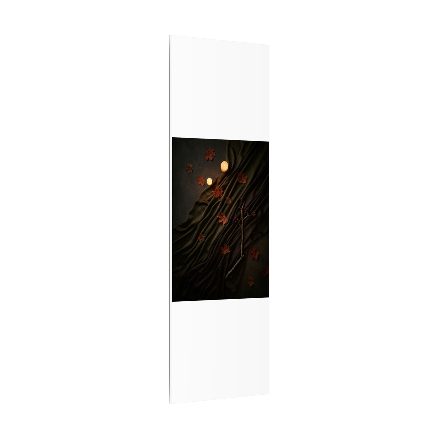 Autumn Silk Drape Moody Minimal Canvas Art | Moody Decor