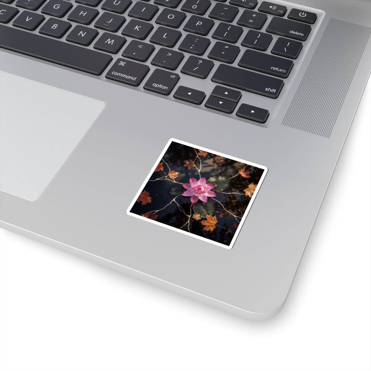 Lotus Flower Autumn Sticker | Kintsugi Beautiful Design