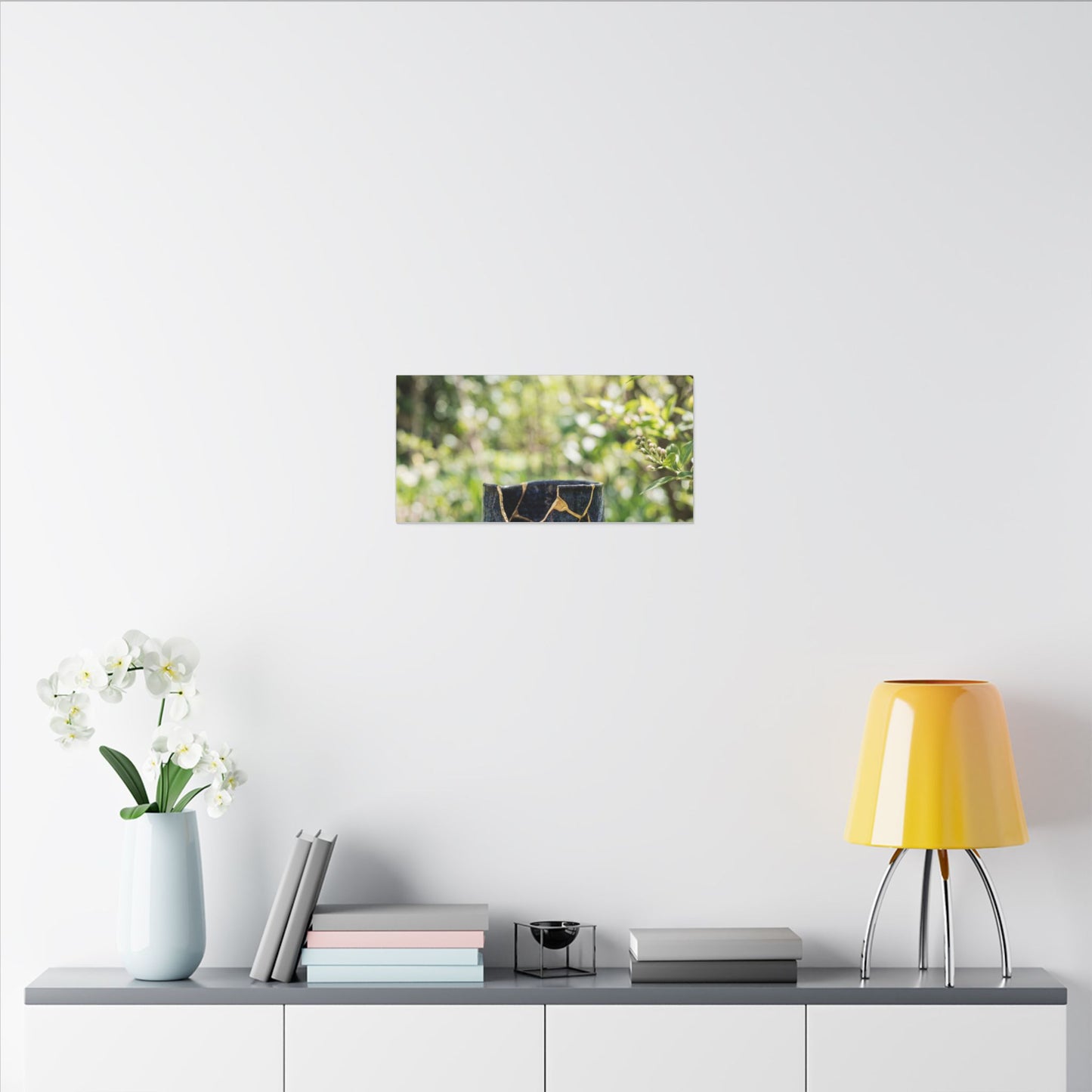 Kintsugi Broken Pottery in Dappled | Broken Beauty Canvas Art