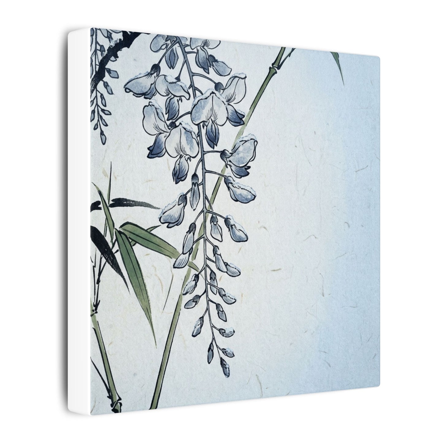 Zen Wisteria in Moonlight | Ukiyo E Inspired Canvas Art