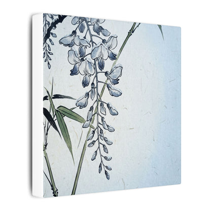 Zen Wisteria in Moonlight | Ukiyo E Inspired Canvas Art