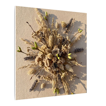 Dried Flowers Spring Canvas Art | Japandi Earthy Design