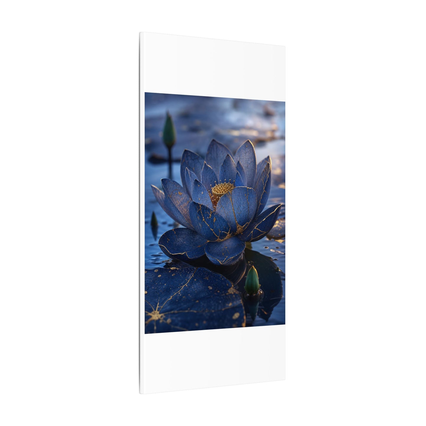 Kintsugi Lotus Flower in Dawn | Broken Beauty Canvas Art