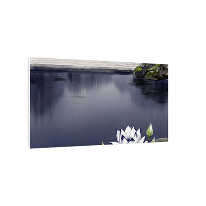 Lotus Flower Karesansui Canvas Art | Tranquil Zen Art