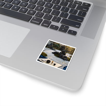 Golden Hour Tea Ceremony Sticker - Zen Seijaku