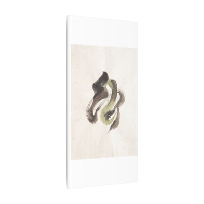 Ink Brushstroke Canvas Art | Spring Japandi Japanese Pattern Art