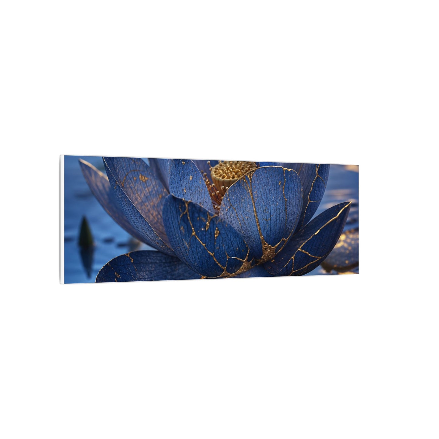 Kintsugi Lotus Flower in Dawn | Broken Beauty Canvas Art