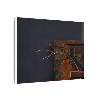 Ma Rust Patina Canvas Art - Dark Japandi Dark Texture