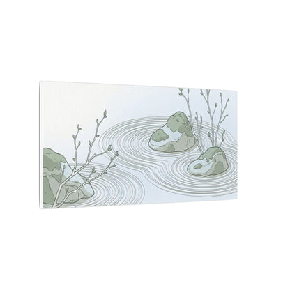 Moonlight Rock Garden Canvas Art - Japandi Ma