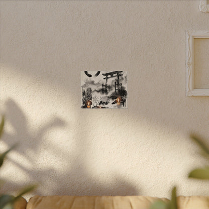 Candlelight Torii Gate Canvas Art - Zen Datsuzoku