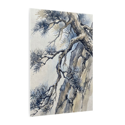 Moonlight Pine Tree Canvas Art - Japandi Seijaku