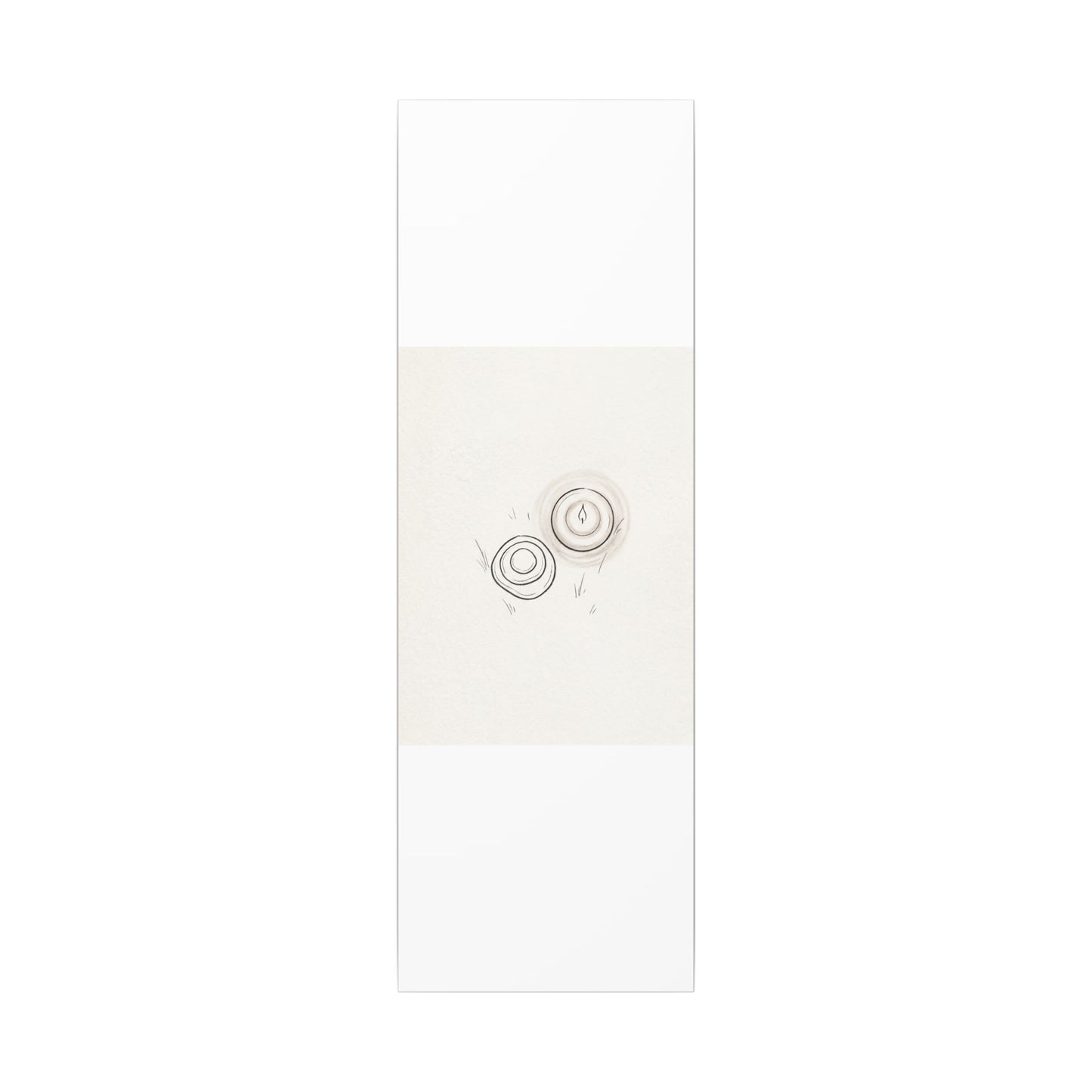 River Stones Canvas Art | Winter Japandi Minimal Line Art