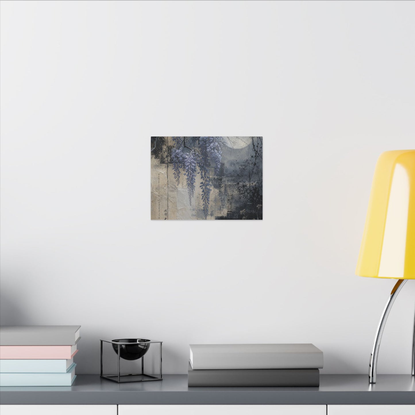 Winter Wisteria Texture Canvas Art | Elegant Decor