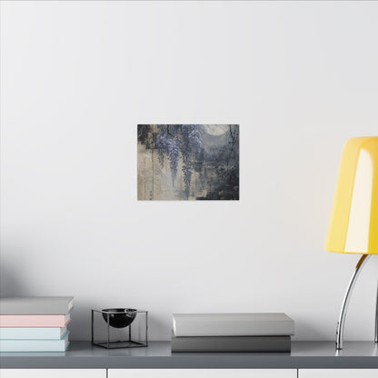 Winter Wisteria Texture Canvas Art | Elegant Decor