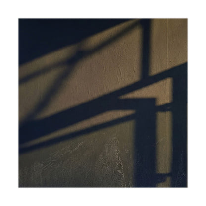 Golden Hour Shadow Play Wall Art Print - Dark Japandi Kanso