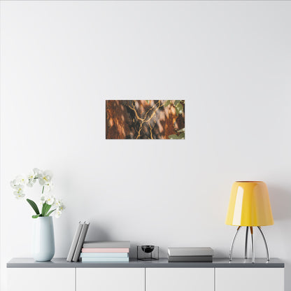 Kanso Rust Patina Canvas Art - Kintsugi Gold Vein