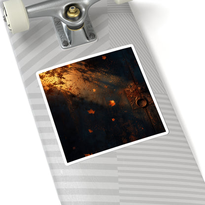 Fukinsei Rust Patina Sticker - Dark Japandi Shadow Zen