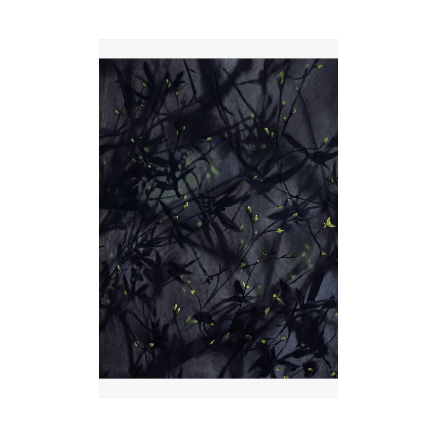 Atmospheric Shadow Play Wall Art Print - Shadow Zen Dark Japandi