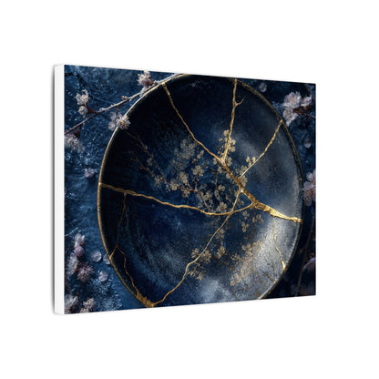 Cherry Blossom Winter Canvas Art | Kintsugi Philosophical Design