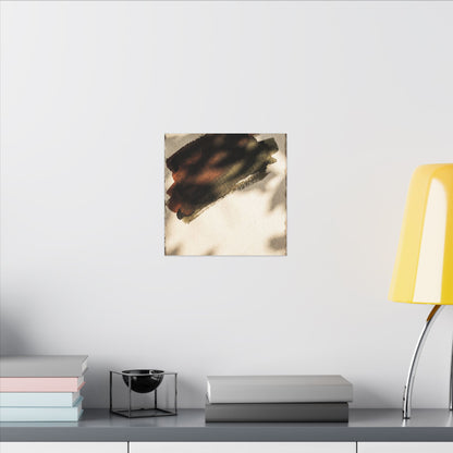 Ink Brushstroke Canvas Art | Summer Dark Japandi Moody Minimal Art