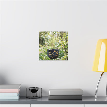 Kintsugi Broken Pottery in Dappled | Broken Beauty Canvas Art