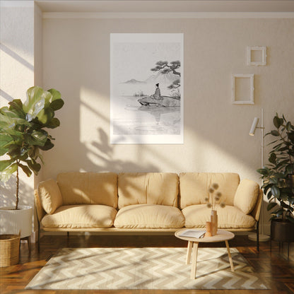 Meditation Harmonious Zen Ukiyo-e Canvas Art