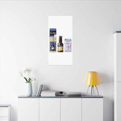 Earthy Pine Tree Canvas Art - Japanese Pattern Japandi