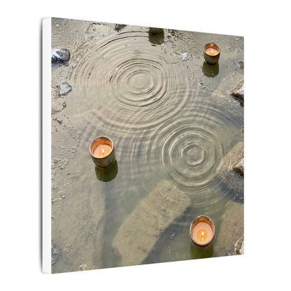 Water Ripple Canvas Art | Winter Japandi Japanese Pattern Art