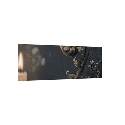 Candlelight Fern Unfurling Canvas Art - Japandi Ma