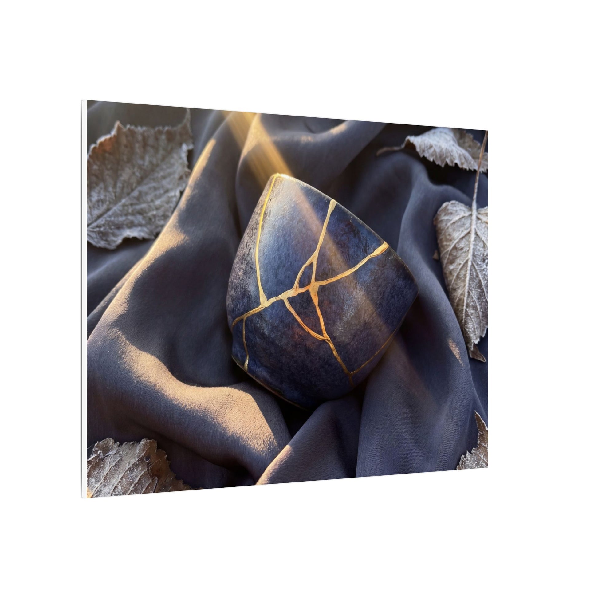 Winter Silk Drape Gold Repair Canvas Art | Artful Decor Art Print