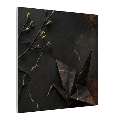 Paper Fold Canvas Art | Spring Kintsugi Broken Beauty Art