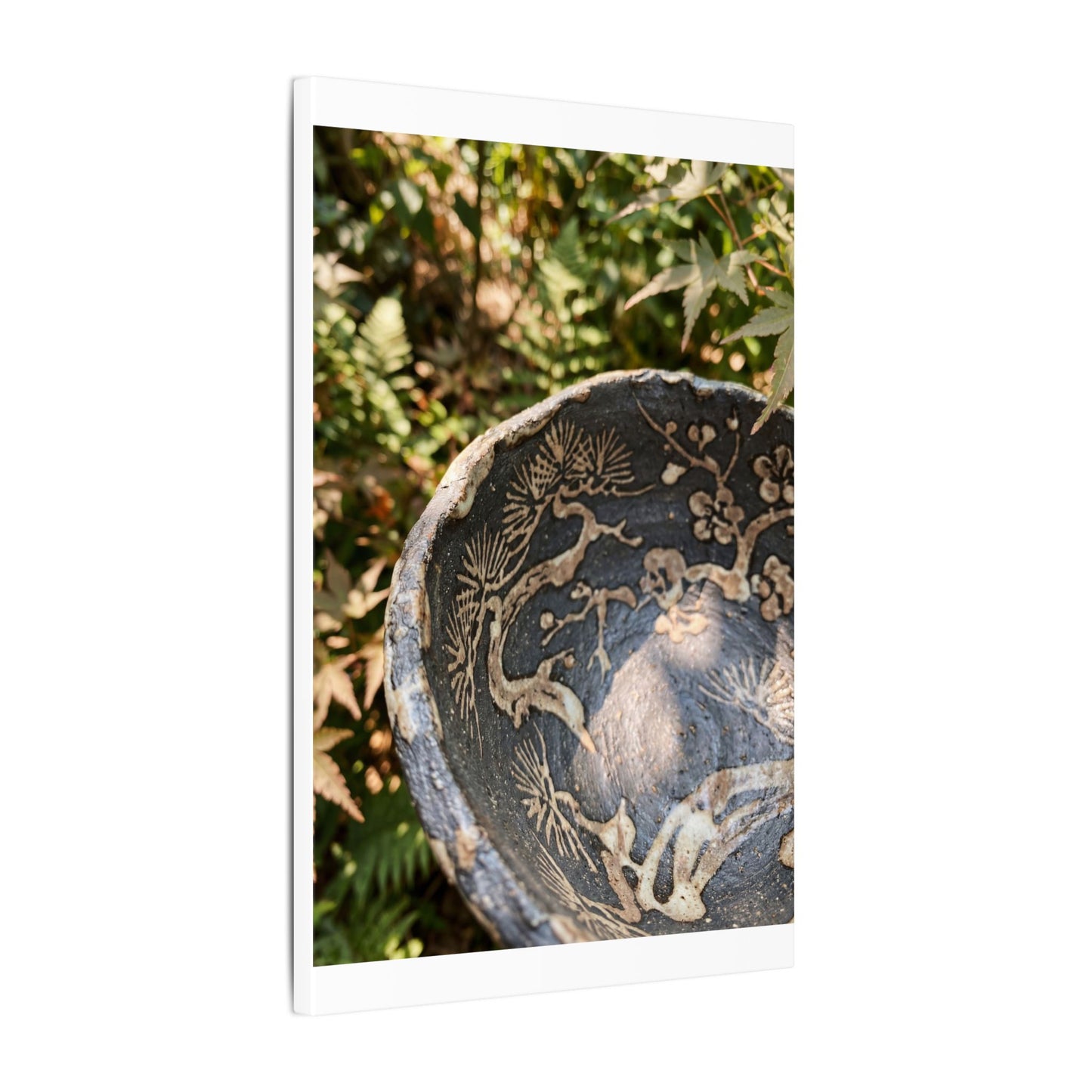 Ceramic Bowl Canvas Art | Summer Japandi Japanese Pattern Art
