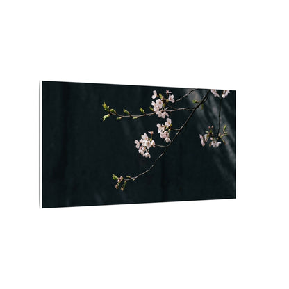 Cherry Blossom Spring Canvas Art | Dark Japandi Sophisticated Design