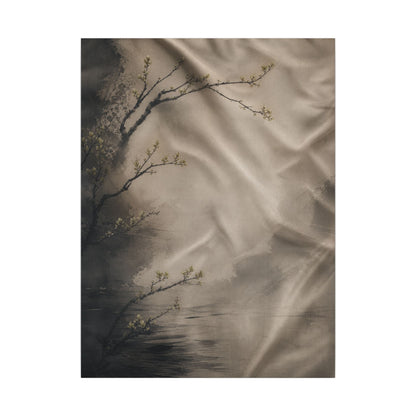 Silk Drape Canvas Art | Spring Japandi Japanese Pattern Art