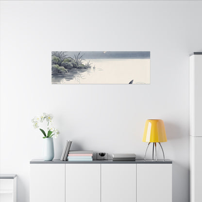 Ma Koi Pond Canvas Art - Zen Ukiyo E Inspired