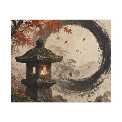 Ma Stone Lantern Canvas Art - Zen Enso