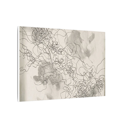 Shadow Play Spring Canvas Art | Dark Japandi Sophisticated Design