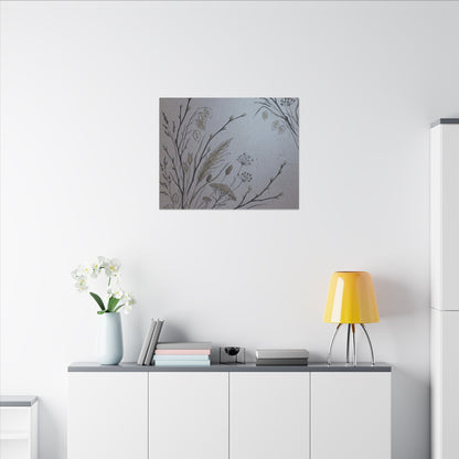 Spring Dried Flowers Japanese Pattern Canvas Art | Cozy Decor