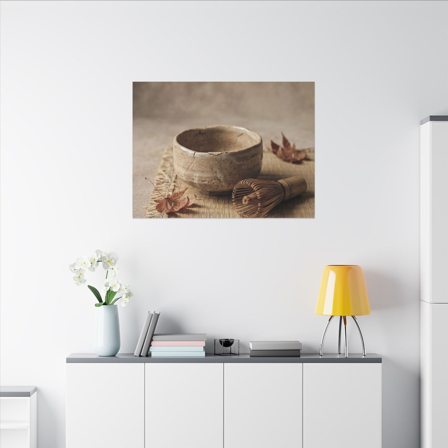 Ma Tea Ceremony Canvas Art - Japandi Texture